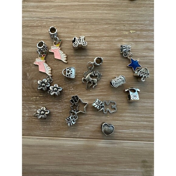 Jewelry - Bracelet Charm Bundle Silver Tone (16)